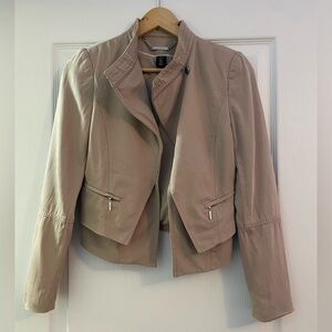White House Black Market Taupe Utility Jacket